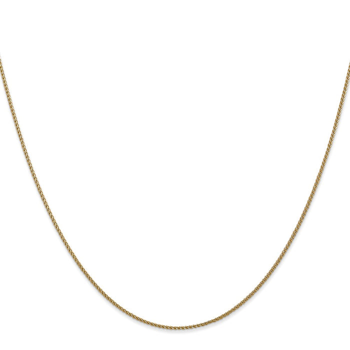 Exclusive 14K Gold 14-Inch Diamond-Cut Spiga Chain - Stylish & Durable-2
