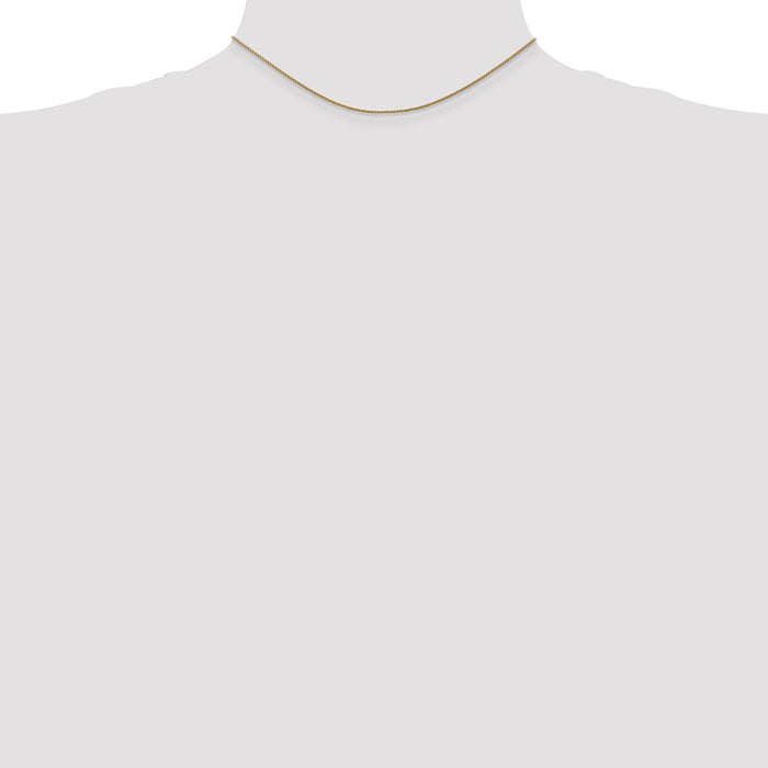 Exclusive 14K Gold 14-Inch Diamond-Cut Spiga Chain - Stylish & Durable-3