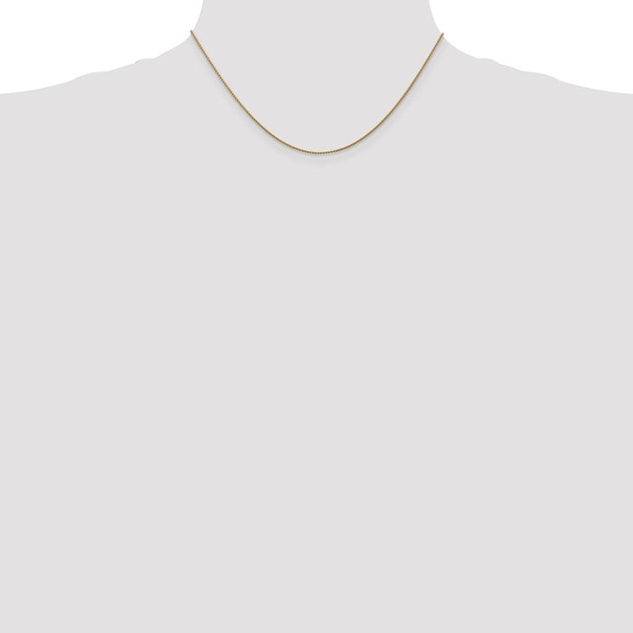 Exclusive 14K Gold 16-Inch Diamond-Cut Spiga Chain - Stylish & Affordable-4