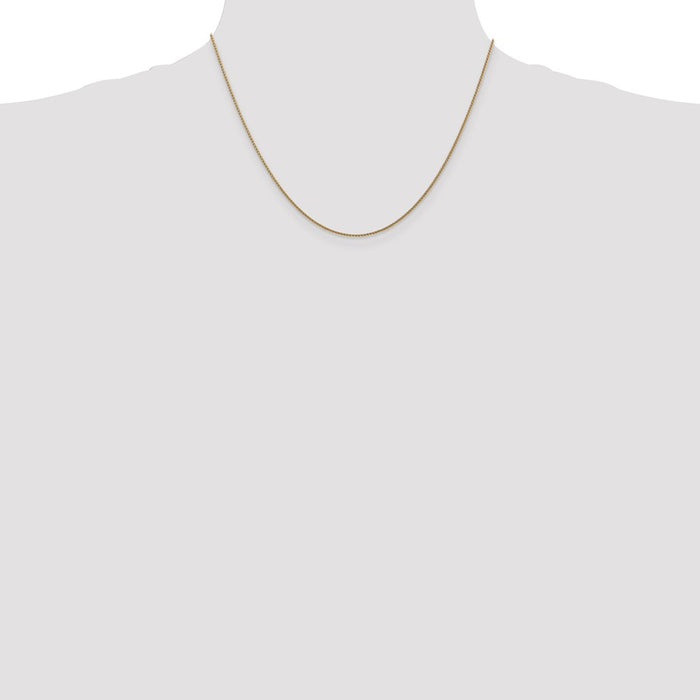 High-Quality 14K Gold 18-Inch Diamond-Cut Spiga Chain - Stylish Value!-4