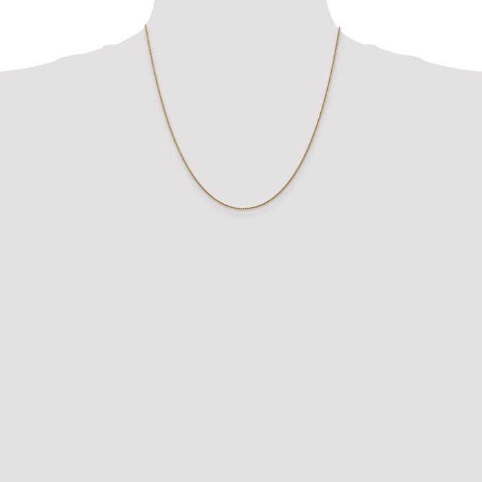Buy Exclusive 14K Gold 20-Inch Diamond-Cut Spiga Chain - Stylish & Affordable-4