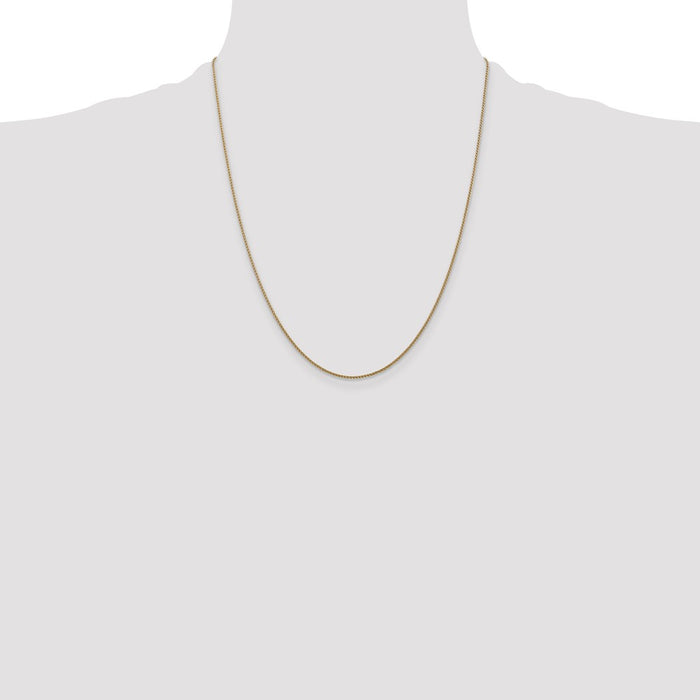 Buy Exclusive 14K Gold 22-Inch 1.05mm Diamond-Cut Spiga Chain - Stylish Value!-4