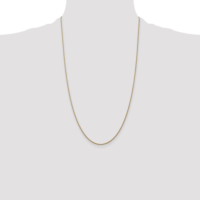 Buy Exclusive 14K Gold 26-Inch Diamond-Cut Spiga Chain - Stylish & Durable!-4