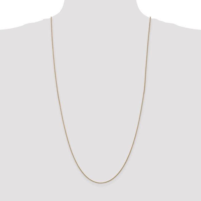 High-Quality 30-Inch 14K Gold Diamond-Cut Spiga Chain - Stylish Value!-4