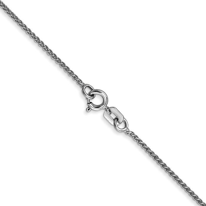 High-Quality 14K White Gold 24-Inch Spiga Chain - Stylish & Affordable!-3