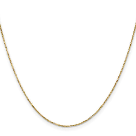 High-Quality 14K Gold 30-Inch .85mm Spiga Chain | Stylish Spring Ring Clasp