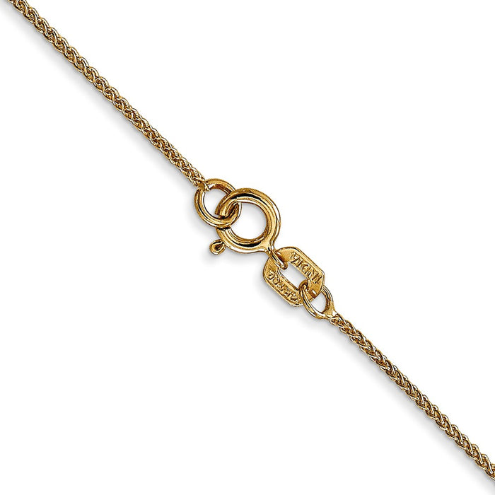 High-Quality 14K Gold 30-Inch .85mm Spiga Chain | Stylish Spring Ring Clasp-3