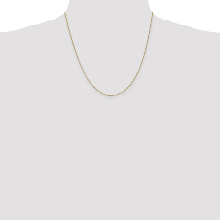 High-Quality 14K Gold 20-Inch .85mm Spiga Chain - Stylish & Affordable!-4