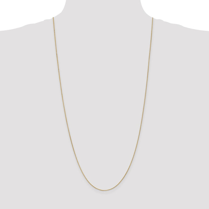 High-Quality 14K Gold 30-Inch .85mm Spiga Chain | Stylish Spring Ring Clasp-4
