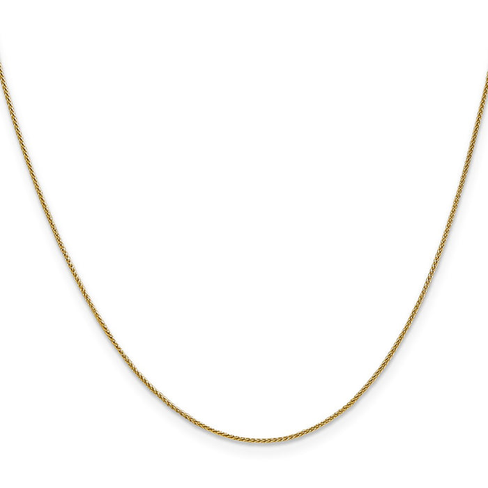 High-Quality 14K Gold 22-Inch .85mm Spiga Chain - Stylish & Affordable Luxury!-2
