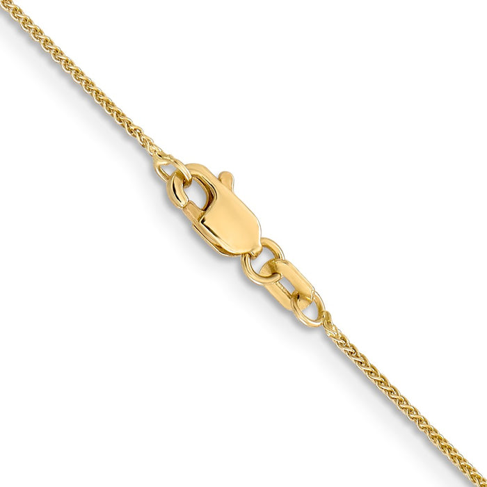 Shop Stylish 14K Gold 16-Inch .85mm Spiga Chain with Lobster Clasp - Affordable!-3