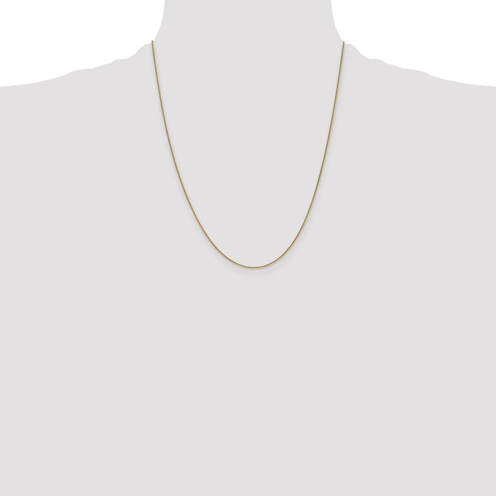 High-Quality 14K Gold 22-Inch .85mm Spiga Chain - Stylish & Affordable Luxury!-4