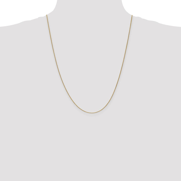 Buy Stylish 14K Gold .85mm Spiga Chain - 24-Inch Luxury Jewelry Piece-4