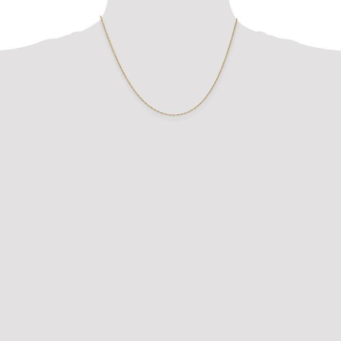 Buy Stylish 14K Gold 18-Inch Singapore Chain - 1mm, Affordable Elegance-4