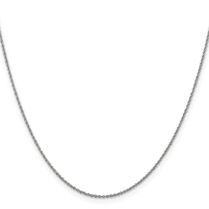 Shop 14K White Gold 22-Inch Baby Rope Chain - 1.1mm Stylish Luxury Jewelry-2
