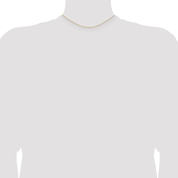 Shop Exclusive 14K Gold Baby Rope Chain - 14-Inch, 1.1mm Thickness, Stylish!-4