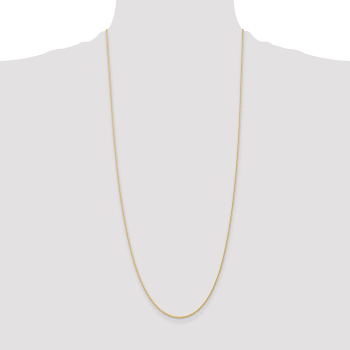 Buy Stylish 30-Inch 14K Gold Baby Rope Chain, 1.1mm - Luxury Jewelry Offer-4