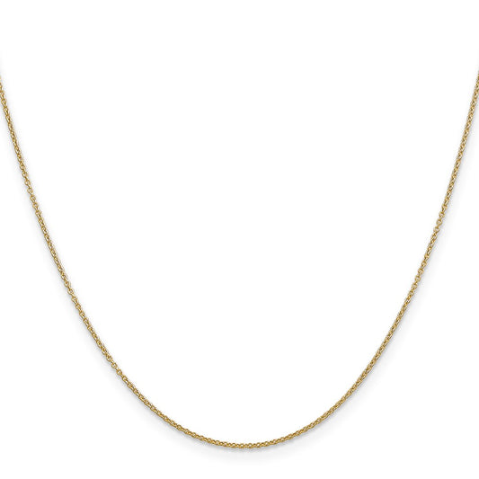 Buy 14K Gold 24-Inch 0.9mm Cable Chain - Stylish Spring Ring Clasp, Affordable Price