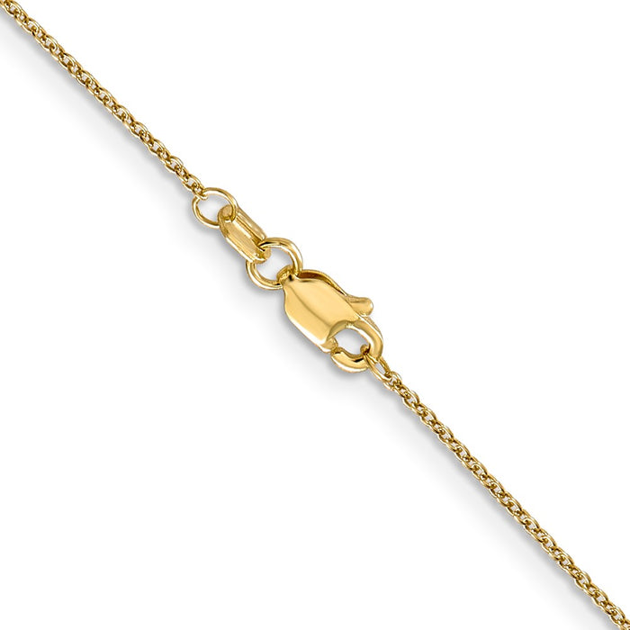 Buy 14K Gold 18-Inch .9mm Cable Chain - Stylish & Affordable Luxury Jewelry-3