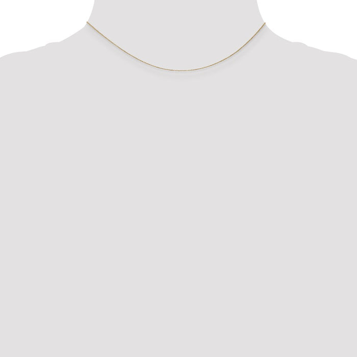 Buy Stylish 14K Gold 14-Inch .9mm Cable Chain with Lobster Clasp-3