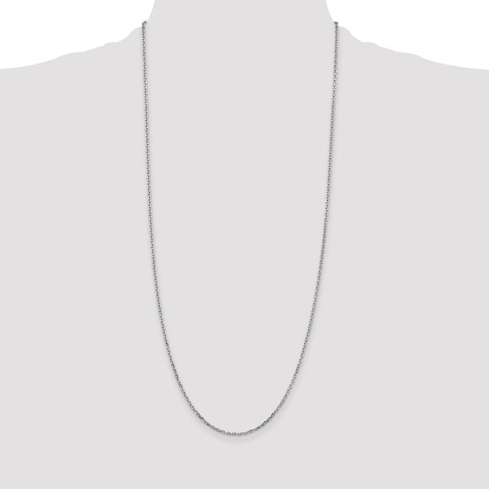 Shop 14K White Gold 30-Inch Diamond-Cut 1.8mm Chain - Stylish & Affordable!-4