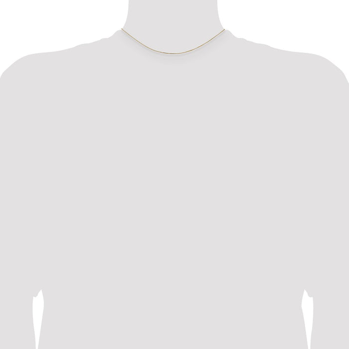 Buy Stylish 14K Gold 14-Inch 0.5mm Box Chain with Lobster Clasp - Luxury Value!-4