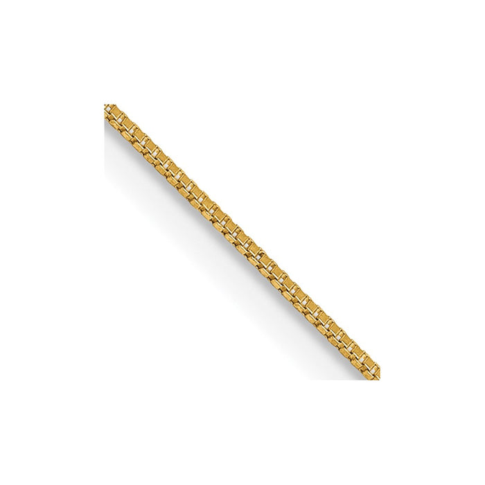 Shop Stylish 14K Gold 24-Inch Box Chain - 0.5mm, Luxury Lobster Clasp-1
