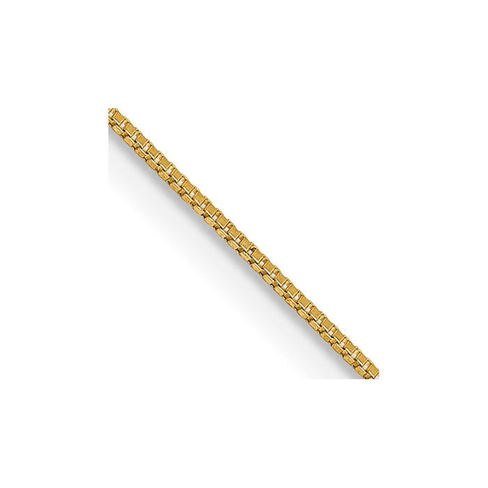 Exclusive 14K Gold 28-Inch 0.5mm Box Chain - Stylish & Affordable Luxury-1