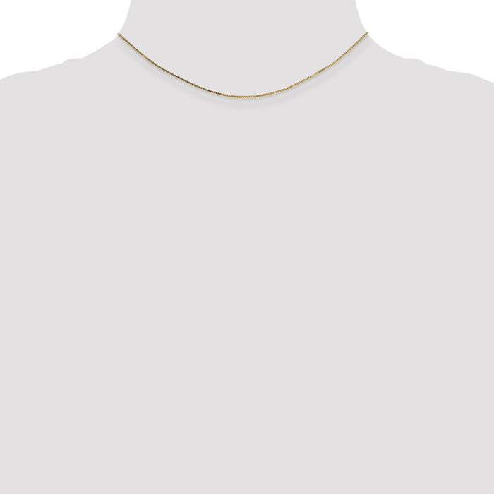 Exclusive 14K Gold 14-Inch Box Chain 0.7mm - Stylish & Affordable Value!-3