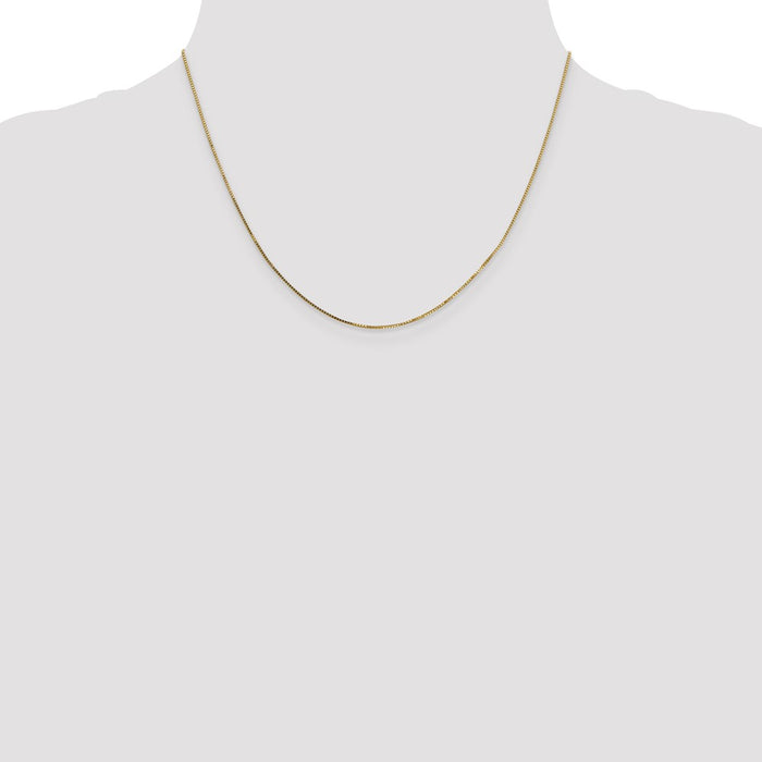 Buy Stylish 14K Gold 18-Inch Box Chain - 0.7mm, Affordable Luxury Jewelry-4