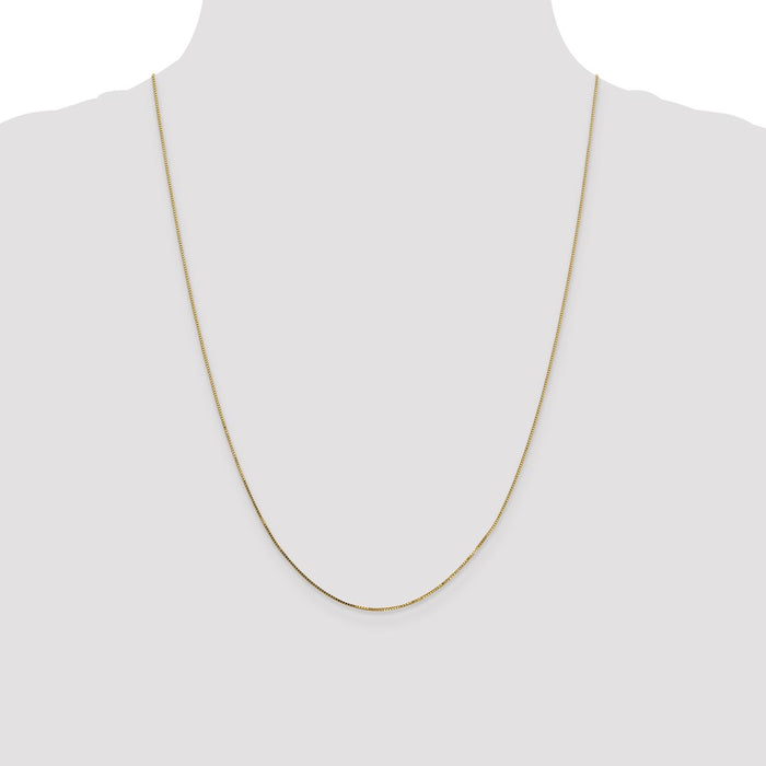 Shop Stylish 14K Gold 24-Inch Box Chain, 0.7mm - Affordable Luxury Jewelry-4