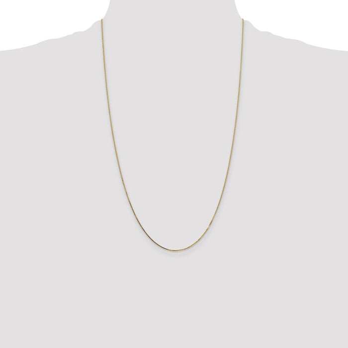 Exclusive 14K Gold 26-Inch 0.7mm Box Chain - Stylish & Affordable Luxury!-4