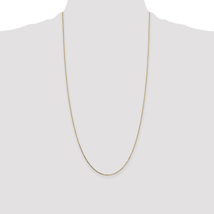 Shop Stylish 14K Gold Box Chain - 28-Inch, 0.7mm, Affordable Luxury-4