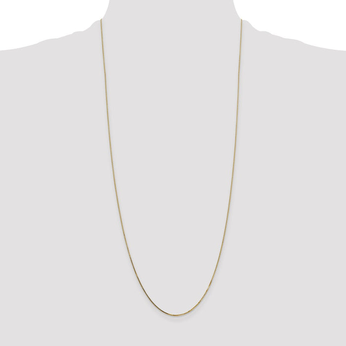 Shop 14K Gold 30-Inch Box Chain, 0.7mm - Stylish & Affordable Jewelry-4
