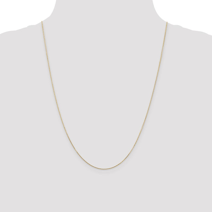 Shop Stylish 14K Gold 24-Inch Diamond-Cut Cable Chain - Value & Quality-4