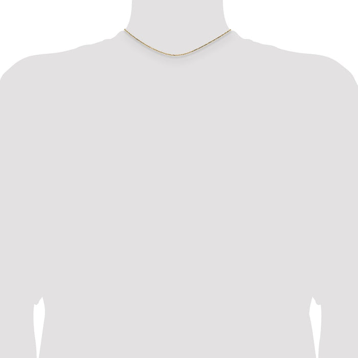 Shop Stylish 14K Gold 14-Inch 1.4mm Diamond-Cut Cable Chain - Luxury Look-4