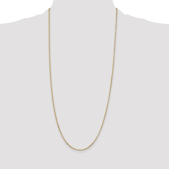 Buy 30-Inch 14K Gold 1.8mm Diamond-Cut Cable Chain - Stylish & Affordable-4