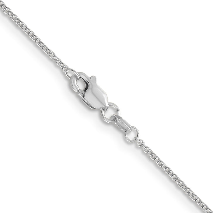 Shop Exclusive 14K White Gold 18-Inch Cable Chain, 1.2mm Stylish Design-3