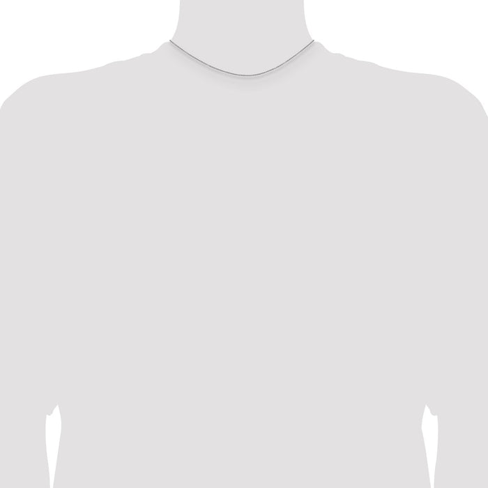 Buy Stylish 14K White Gold 14-Inch 1.2mm Cable Chain - Luxury at Great Value-4