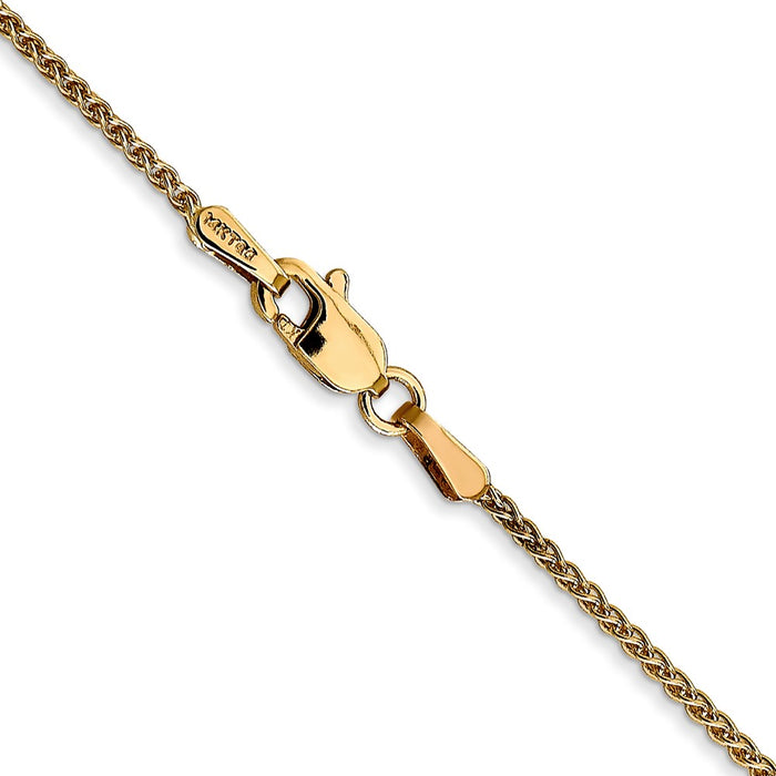 Shop Stylish 26-Inch 1.25mm 14K Gold Spiga Chain with Lobster Clasp-3