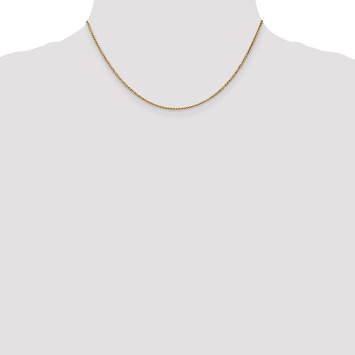 Buy Exclusive 14K Gold 16-Inch Spiga Chain, 1.25mm, Stylish & Affordable-4