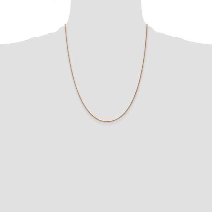 Shop 14K Gold 22-Inch Spiga Chain, 1.25mm - Stylish & Affordable Luxury Jewelry-4