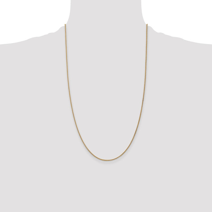 Shop Stylish 26-Inch 1.25mm 14K Gold Spiga Chain with Lobster Clasp-4