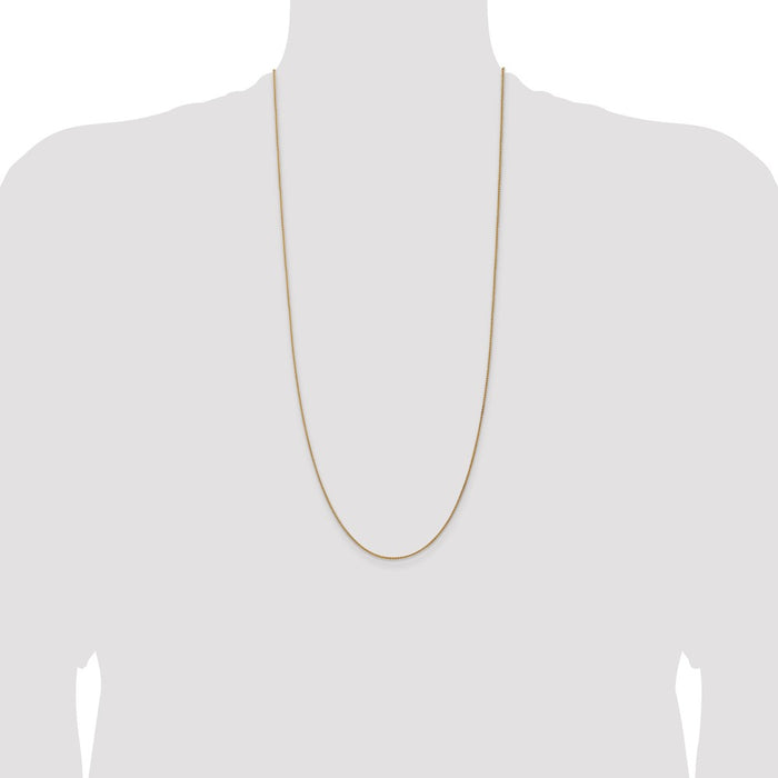 Buy Stylish 30-Inch 14K Gold Spiga Chain - 1.25mm, Luxury Lobster Clasp-4