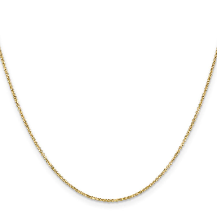 Buy 14K Gold 16-Inch 1.2mm Cable Chain - Stylish, Durable & Affordable!-2
