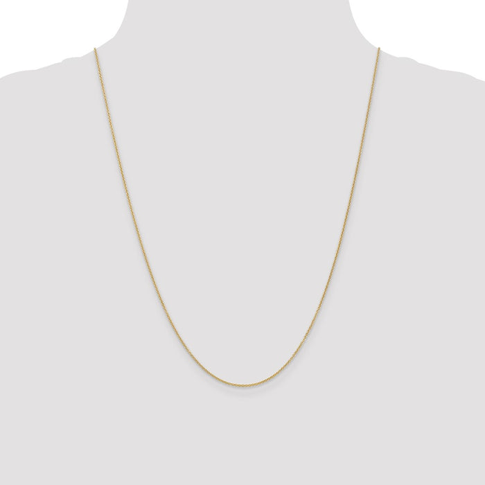 Shop 14K Gold 24-Inch 1.2mm Cable Chain - Stylish & Affordable Luxury Accessory-4
