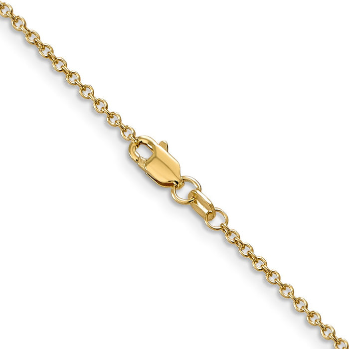 Buy Exclusive 14K Gold 18-Inch Cable Chain, 1.4mm Links, Stylish Design-3