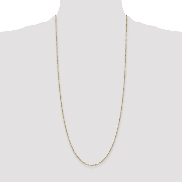 Buy Stylish 14K Gold 30-Inch 1.4mm Cable Chain with Lobster Clasp - Luxury!-4