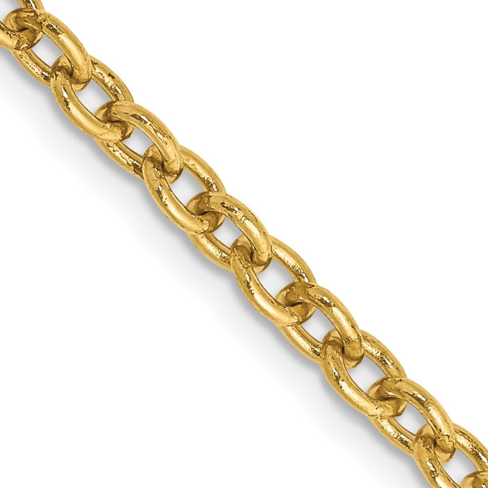 Exclusive 14K Gold 16-Inch 3.2mm Cable Chain - Stylish Lobster Clasp, Affordable Price-1