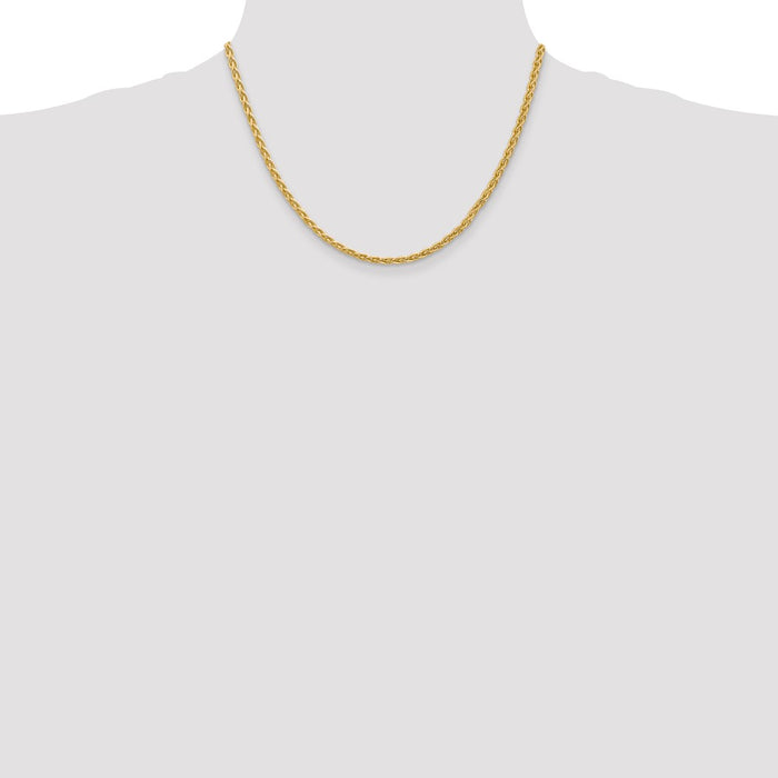 Shop Stylish 14K Gold Parisian Wheat Chain 18-Inch, 3mm - Luxury Jewelry-4